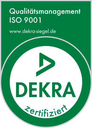 DEKRA ISO 9001 Zertifikat für Qualitätsmanagement